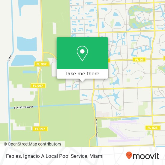 Mapa de Febles, Ignacio A Local Pool Service