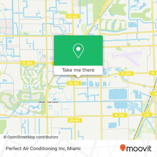 Mapa de Perfect Air Conditioning Inc