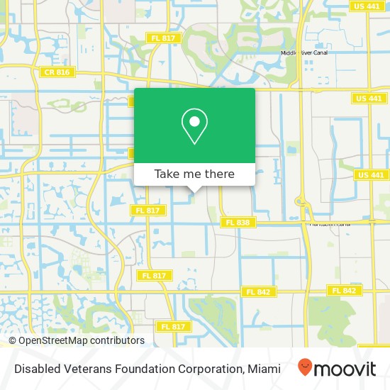 Disabled Veterans Foundation Corporation map