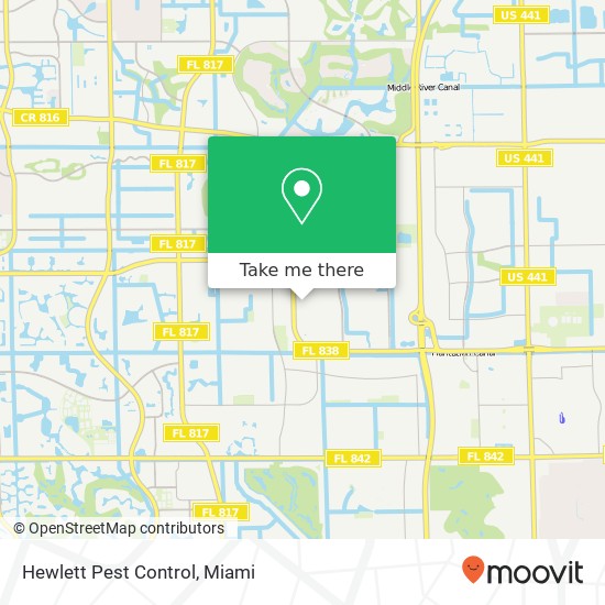 Mapa de Hewlett Pest Control