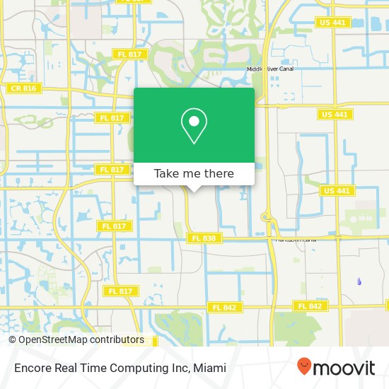 Mapa de Encore Real Time Computing Inc