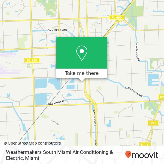Mapa de Weathermakers South Miami Air Conditioning & Electric