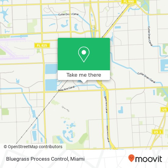 Bluegrass Process Control map