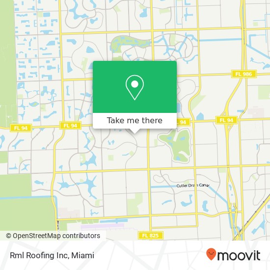 Rml Roofing Inc map