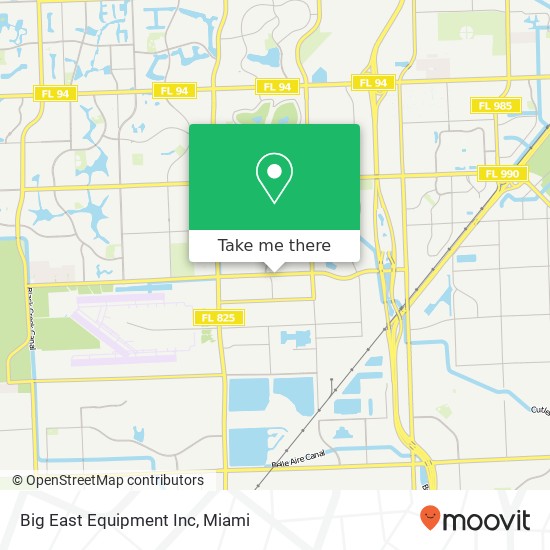 Mapa de Big East Equipment Inc