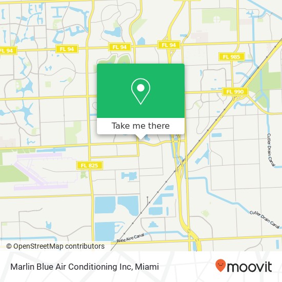 Marlin Blue Air Conditioning Inc map