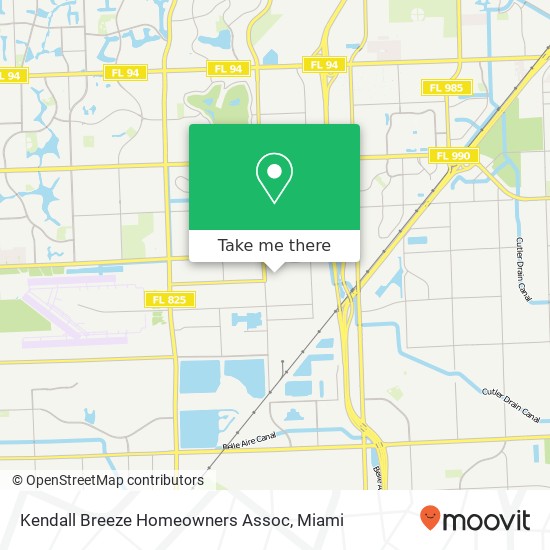 Mapa de Kendall Breeze Homeowners Assoc