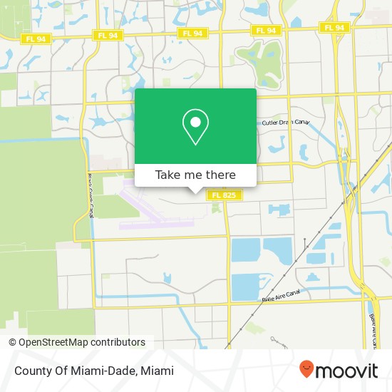 Mapa de County Of Miami-Dade
