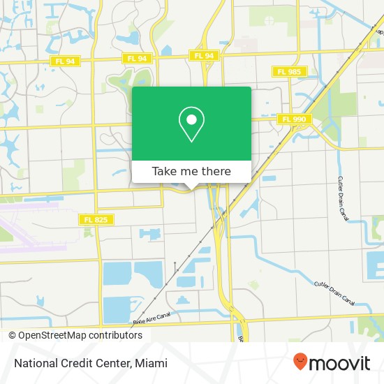 National Credit Center map