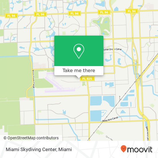 Mapa de Miami Skydiving Center