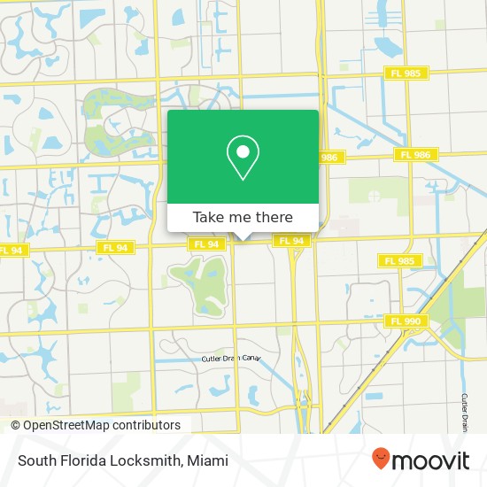South Florida Locksmith map