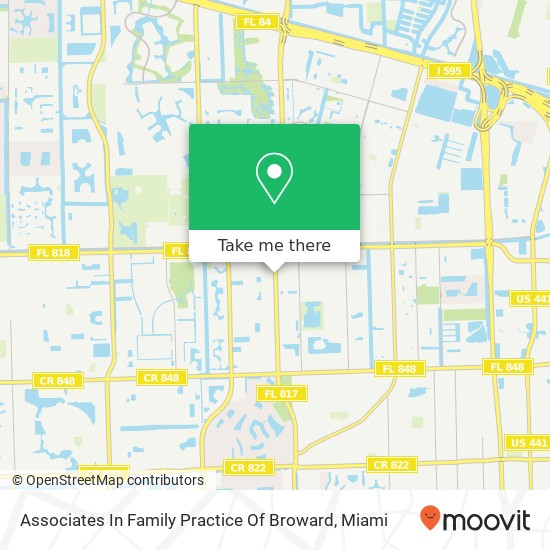 Mapa de Associates In Family Practice Of Broward