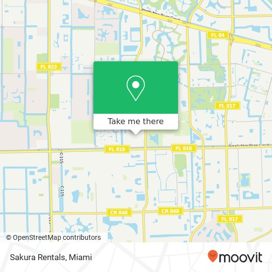 Mapa de Sakura Rentals