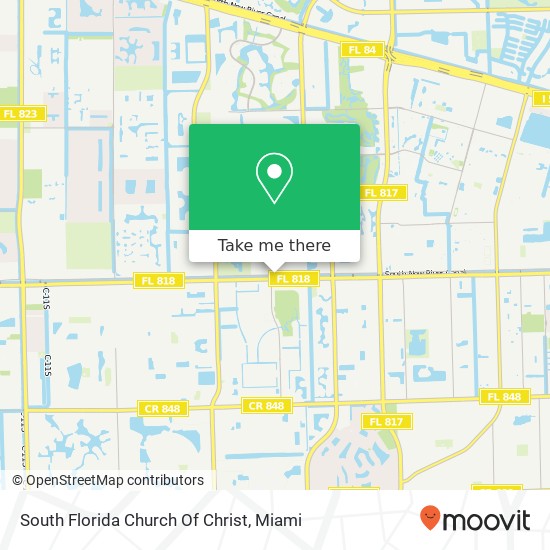 Mapa de South Florida Church Of Christ