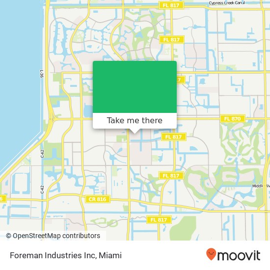 Foreman Industries Inc map