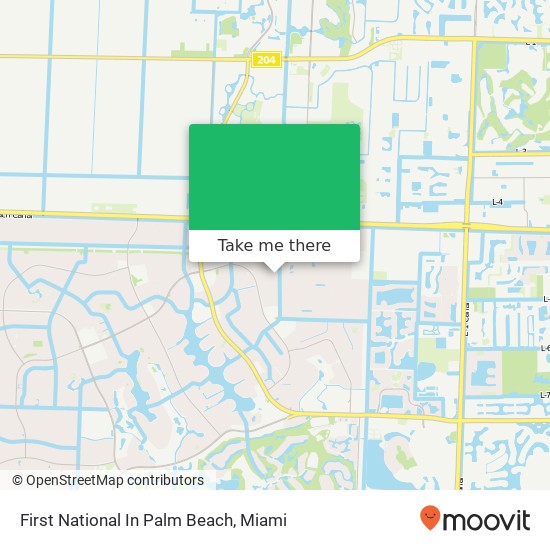 Mapa de First National In Palm Beach