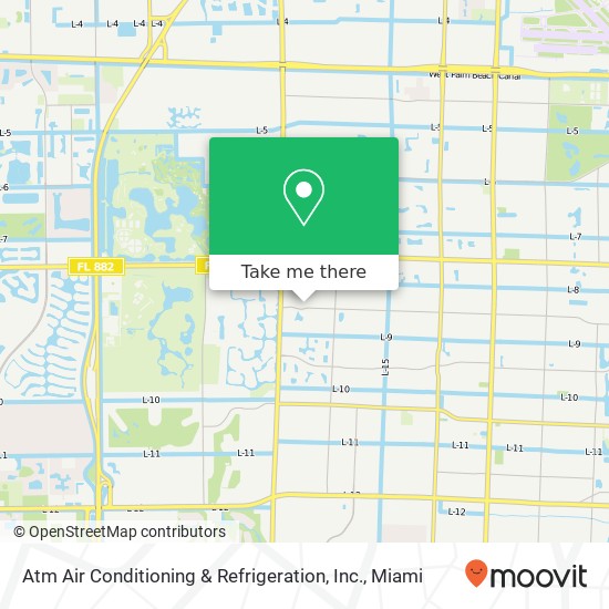 Mapa de Atm Air Conditioning & Refrigeration, Inc.