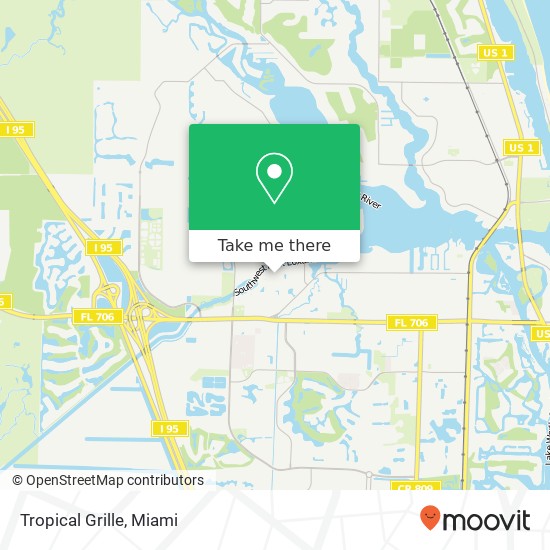 Mapa de Tropical Grille