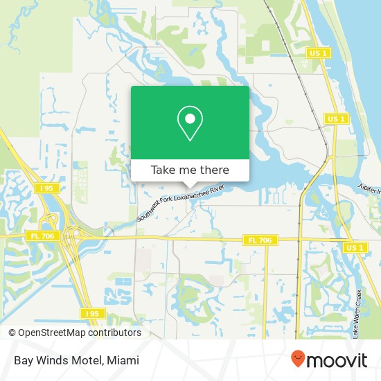 Bay Winds Motel map