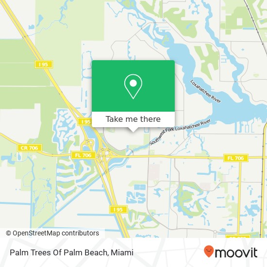 Palm Trees Of Palm Beach map