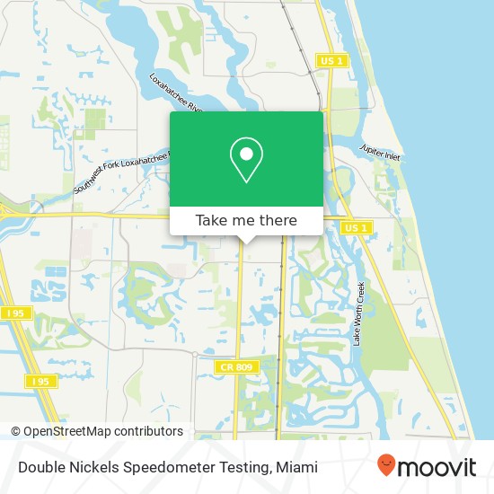 Double Nickels Speedometer Testing map