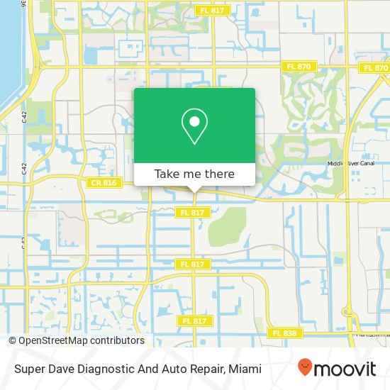 Mapa de Super Dave Diagnostic And Auto Repair