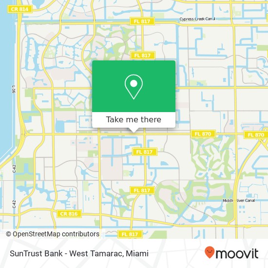 SunTrust Bank - West Tamarac map