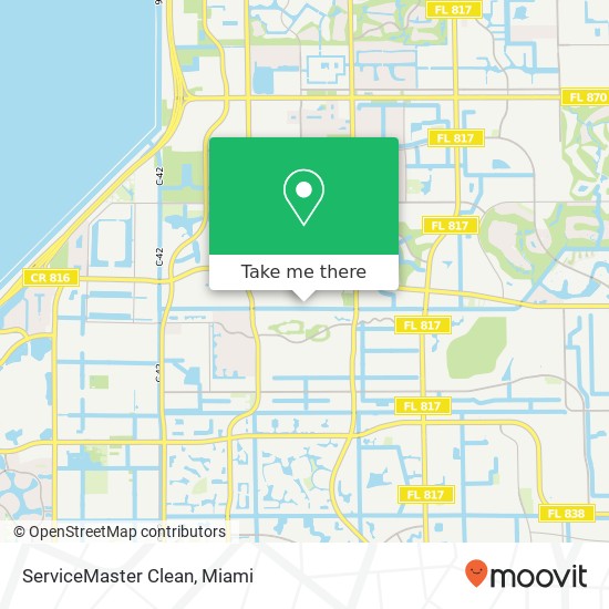 Mapa de ServiceMaster Clean