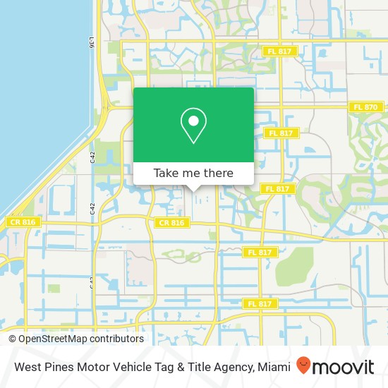 Mapa de West Pines Motor Vehicle Tag & Title Agency