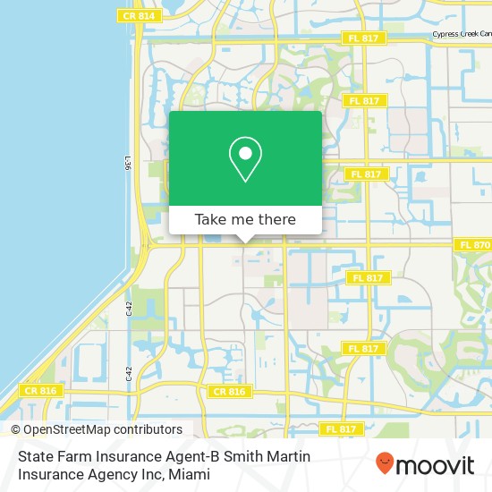 Mapa de State Farm Insurance Agent-B Smith Martin Insurance Agency Inc