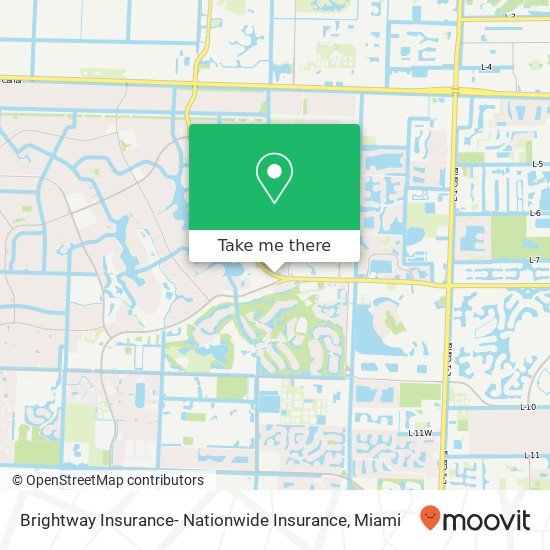 Mapa de Brightway Insurance- Nationwide Insurance