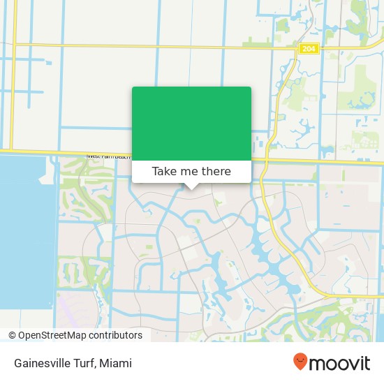 Gainesville Turf map