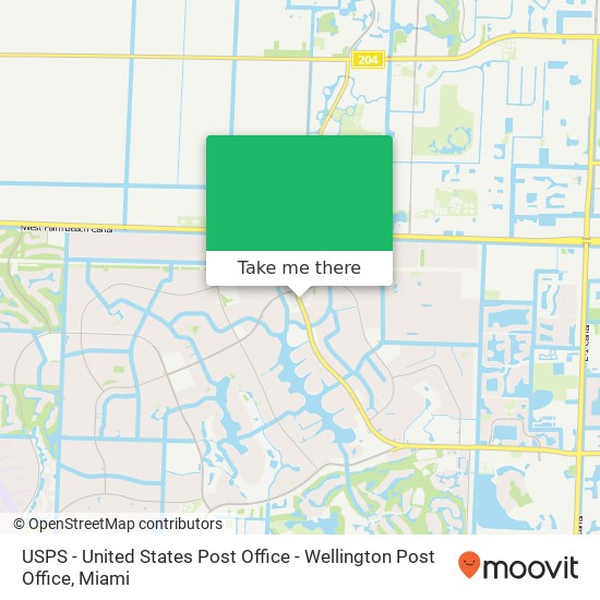 USPS - United States Post Office - Wellington Post Office map