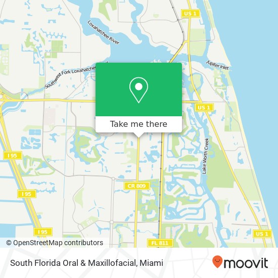 South Florida Oral & Maxillofacial map
