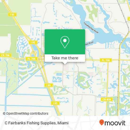 C Fairbanks Fishing Supplies map