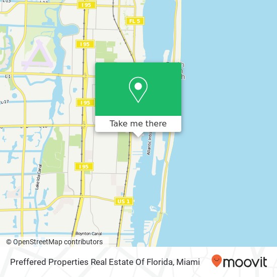 Preffered Properties Real Estate Of Florida map