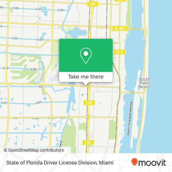 Mapa de State of Florida Driver License Division