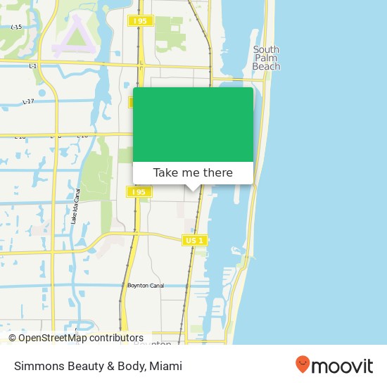 Simmons Beauty & Body map