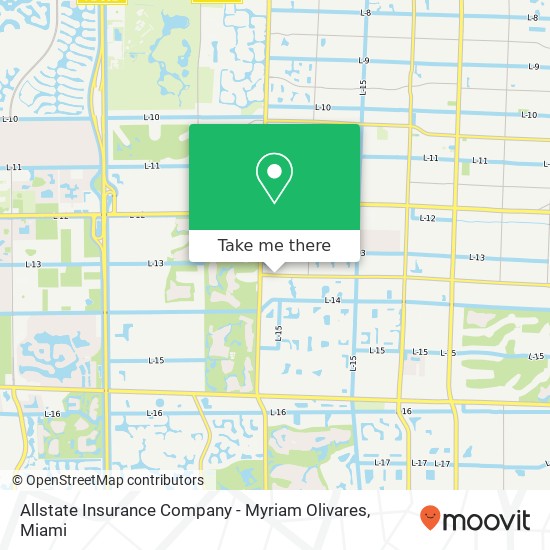 Allstate Insurance Company - Myriam Olivares map