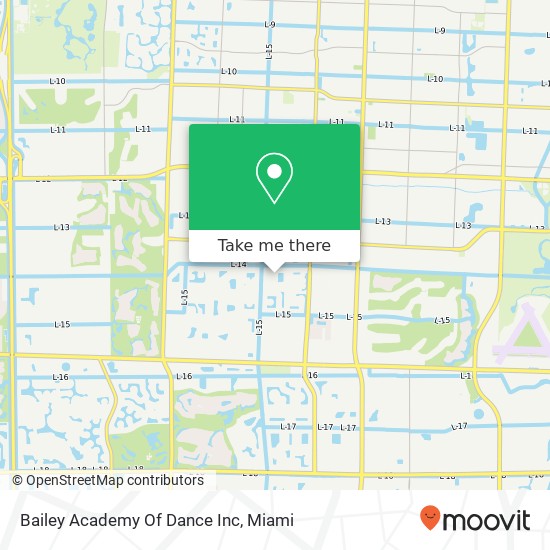 Mapa de Bailey Academy Of Dance Inc