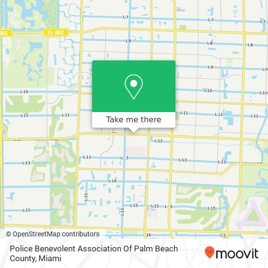 Mapa de Police Benevolent Association Of Palm Beach County