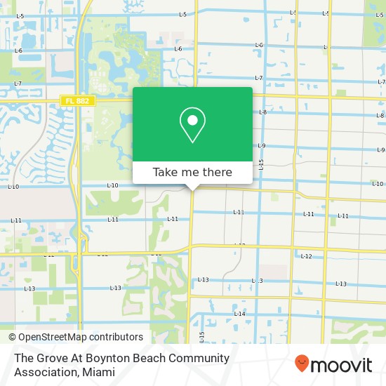 The Grove At Boynton Beach Community Association map