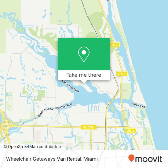 Wheelchair Getaways Van Rental map