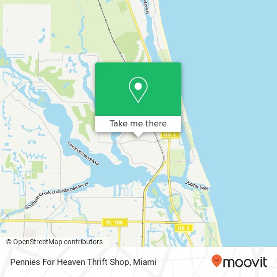 Pennies For Heaven Thrift Shop map