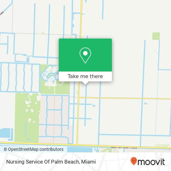 Nursing Service Of Palm Beach map