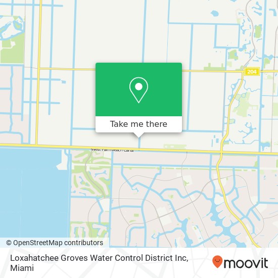 Mapa de Loxahatchee Groves Water Control District Inc