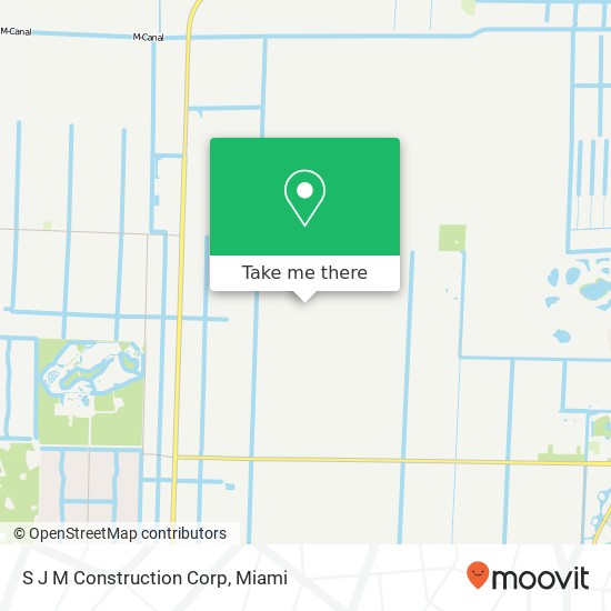 S J M Construction Corp map