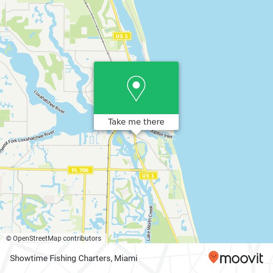 Showtime Fishing Charters map