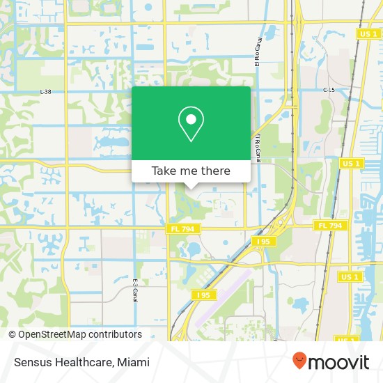 Sensus Healthcare map