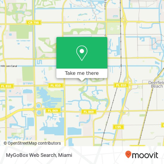 MyGoBox Web Search map